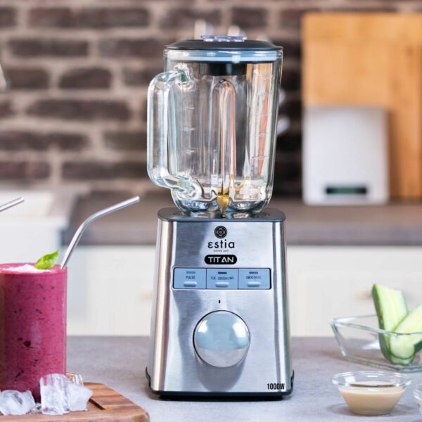 Estia Titan 06-11833 Μπλέντερ για Smoothies με Γυάλινη Κανάτα 1.5lt 1000W Inox - Image 3