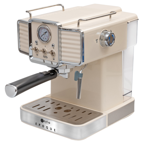 Estia Retro Epoque 06-12342 Μηχανή Espresso 1350W Πίεσης 20bar Μπεζ - Image 2