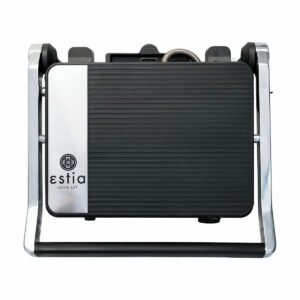 Estia Toast and Grill Τοστιέρα Γκριλιέρα με Αποσπώμενες Πλάκες 2000W Μαύρη