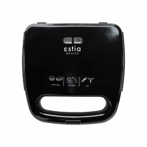 Estia Black Plus 06-10027 Τοστιέρα για 2 Τοστ 750W Μαύρη