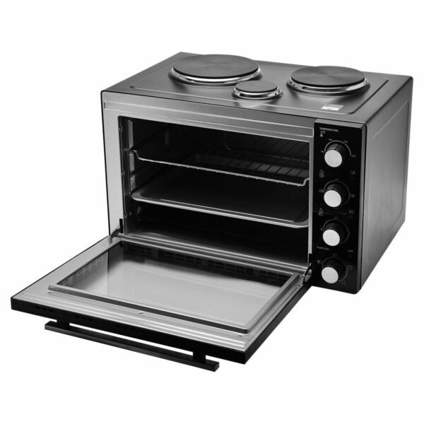 Estia Compact Cooker 06-17262 Ηλεκτρικό Φουρνάκι 48lt με 3 Εστίες και Αέρα - Image 3