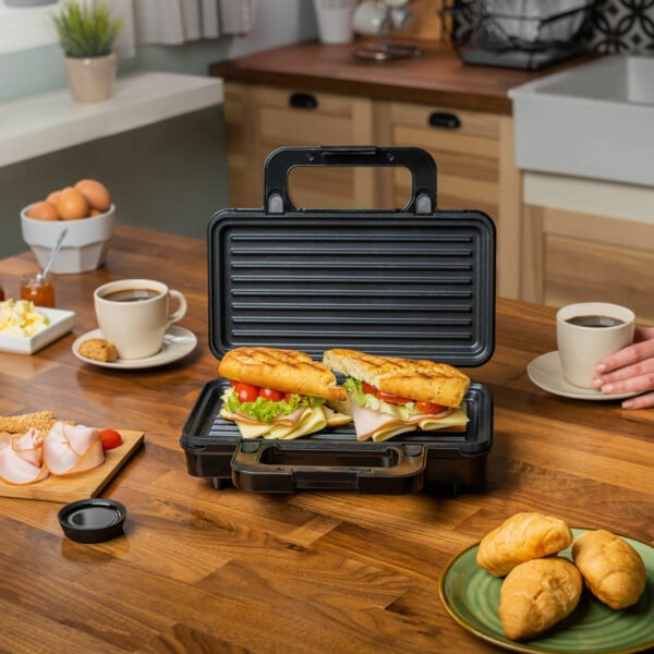 Estia King Toast 06-12359 Τοστιέρα με Αποσπώμενες Πλάκες για 2 Τοστ 900W Inox - Image 5