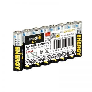5519710-0050-Heitech 04002173 Αλκαλικές μπαταρίες 8 τμχ Micro AAA