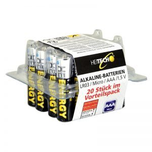 5519710-0051-Heitech 04002175 Αλκαλικές μπαταρίες 20 τμχ Micro AAA