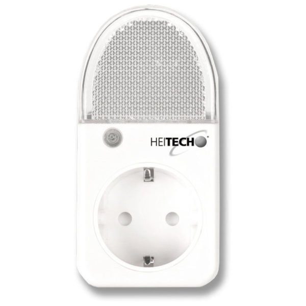 55197100-0060-Heitech 04002293 Πρίζα σούκο και φωτάκι νυκτός LED με αισθητήρα φωτεινότητας