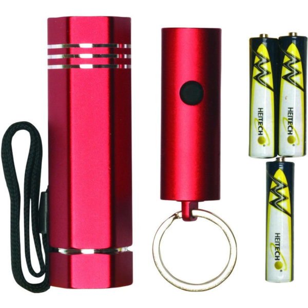 55197102-0010-Heitech 04002828 Σετ φακού LED και φακού LED μπρελόκ