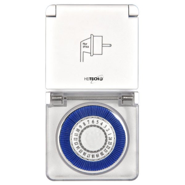 Heitech 04003637 Χρονοδιακόπτης πρίζας αδιάβροχος εξωτερικού χώρου - Image 2