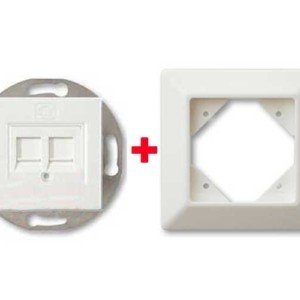 Πρίζα RJ45 C5 Διπλή Plus