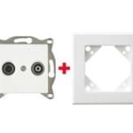 Πρίζα TV+R Τερματική Trend