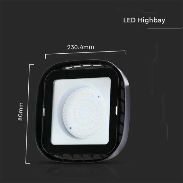 V-TAC 10040 Φωτιστικό Καμπάνα LED 100W ALU 6500K Highbay - Image 4