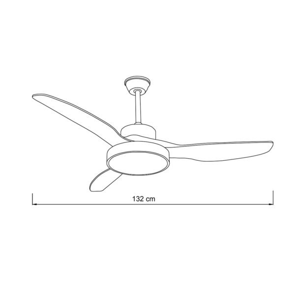 it-Lighting Nitinat 25W 3CCT LED Fan Light in Total White Color (102000290) - Image 2