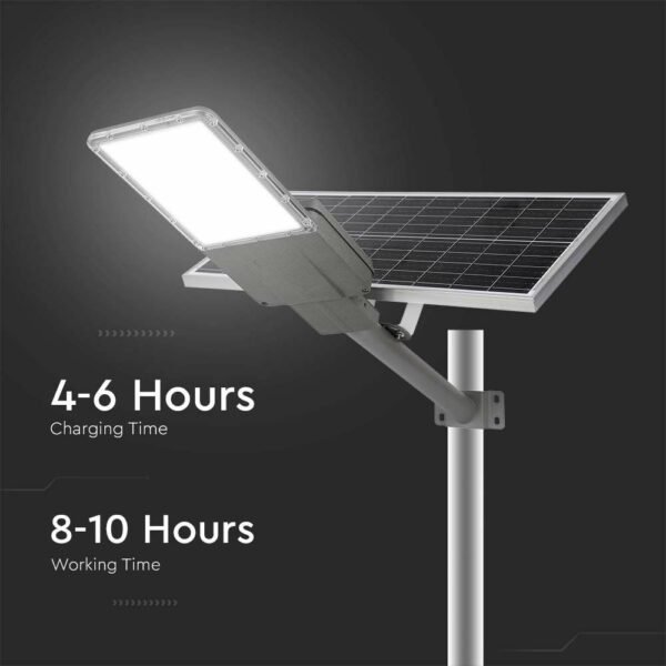 V-TAC 10228 Ηλιακό Φωτιστικό Δρόμου 70W 4000K με Γκρι Σώμα και Τηλεχειριστήριο - Image 6