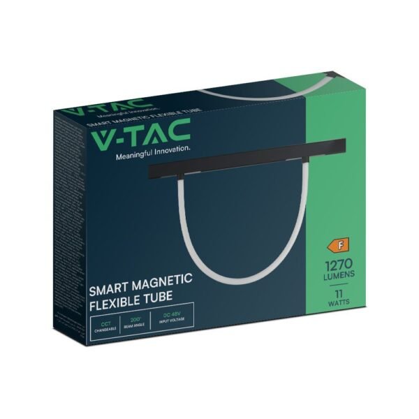 V-TAC 10275 Εύκαμπτο Μαγνητικό Φωτιστικό Ράγας LED Smart WiFi 48V DC 11W 1270lm 200° IP20 CCT 3σε1 Μαύρο Σώμα - Image 4
