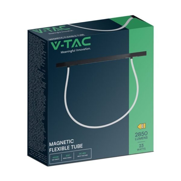 V-TAC 10279 24W ελαφρύς εύκαμπτος σωλήνας 2M CCT των οδηγήσεων μαγνητικής τροχιάς: μαύρο σώμα 3000K Dimmable - Image 4