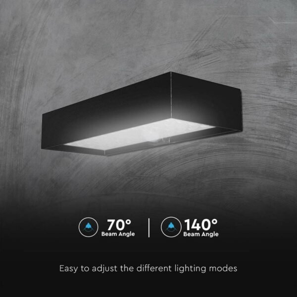 V-TAC 10307 Επιτοίχιο Ηλιακό Φωτιστικό LED 6W 4000K με Μαύρο Σώμα και Αισθητήρα Κίνησης IP65 - Image 7