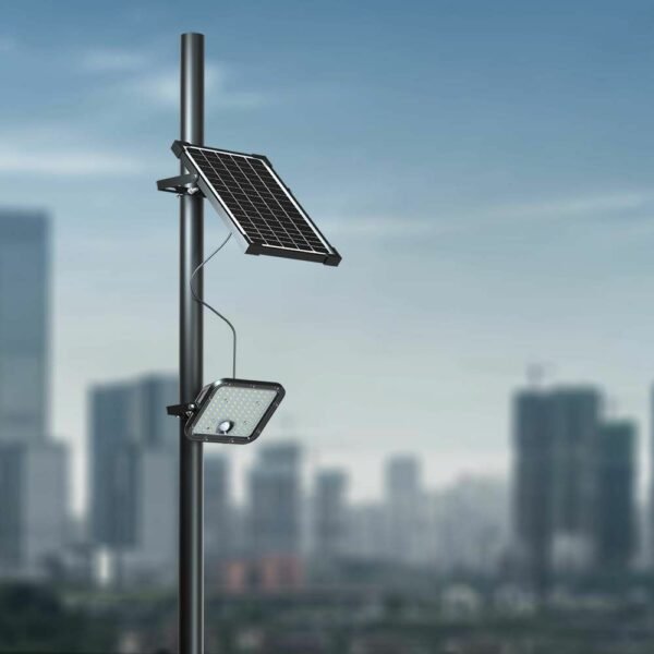 V-TAC 10310 Ηλιακός Προβολέας LED 30W Φυσικό Λευκό 4000K με Μαύρο Σώμα και Αισθητήρα Κίνησης - Image 2