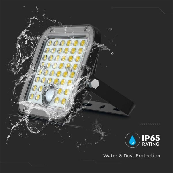 V-TAC 10314 Ηλιακός Προβολέας LED 10W Φυσικό Λευκό 4000K με Μαύρο Σώμα και Αισθητήρα Κίνησης - Image 12