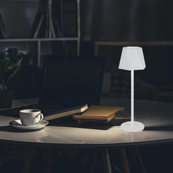 V-TAC 10324 Φωτιστικό Γραφείου LED 1.5W Επαναφορτιζόμενο 3 σε 1 CCT με Λευκό Σώμα Dimmable - Image 2