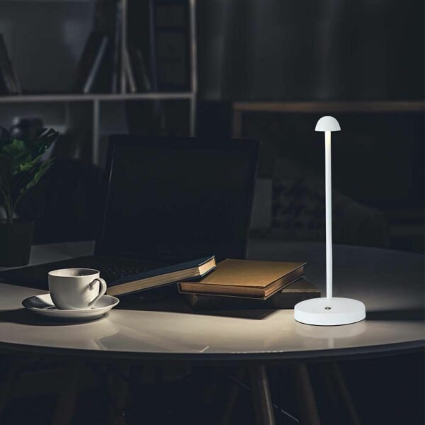 V-TAC 10329 Φωτιστικό Γραφείου LED 1.6W Επαναφορτιζόμενο 3 σε 1 CCT με Λευκό Σώμα Dimmable - Image 2