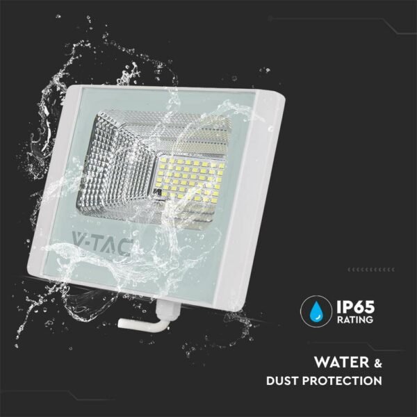 V-TAC 10414 Ηλιακός Προβολέας LED 40W 6400K με Λευκό Σώμα - Image 8