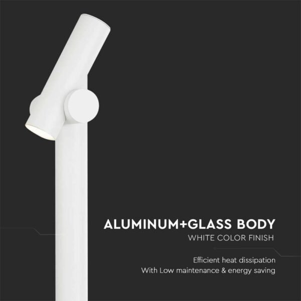 V-TAC 10476 Φωτιστικό Κολώνα LED Εξωτερικού Χώρου 4W 3000K με λευκό σώμα IP44 - Image 7