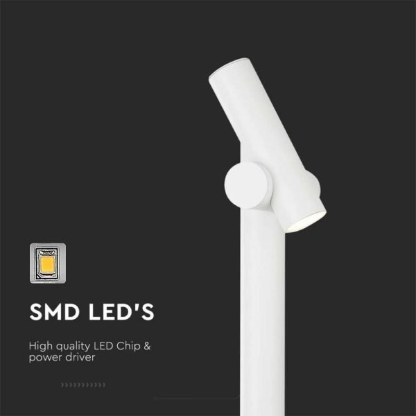 V-TAC 10476 Φωτιστικό Κολώνα LED Εξωτερικού Χώρου 4W 3000K με λευκό σώμα IP44 - Image 8