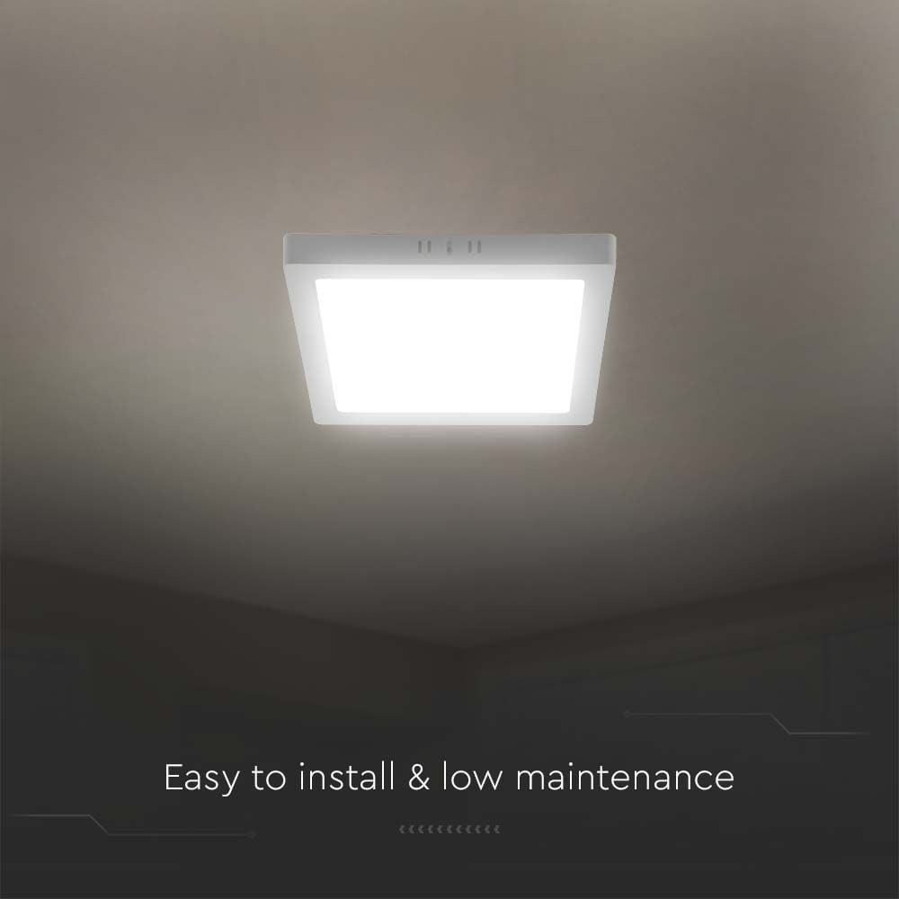 V-TAC 10494 Mini Panel Επίτοιχο Backlit LED 6W 6500K σε Λευκό Σώμα Τετράγωνο - Image 8