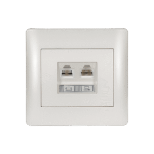 RHYME RJ11+RJ45 ΛΕΥΚΟ ΜΕΤΑΛΛΙΖΕ