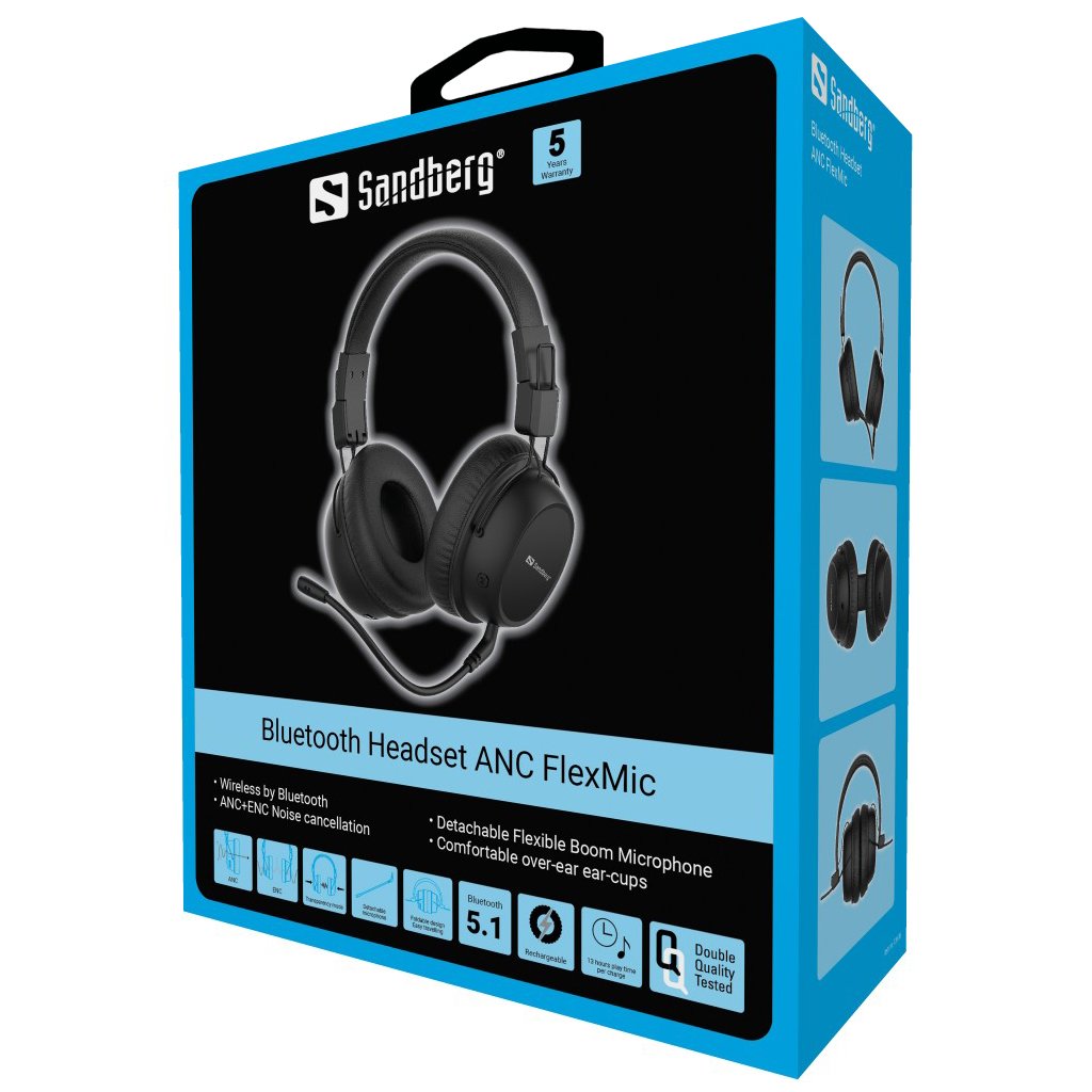 Sandberg Bluetooth Headset ANC FlexMic - Image 2