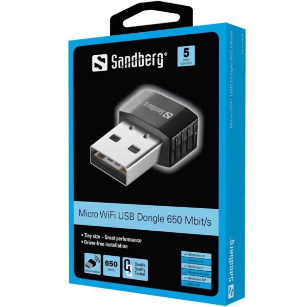 Sandberg Micro Wifi Dongle 650 Mbit/s - Image 2