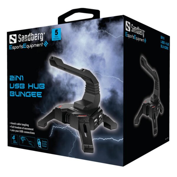 Sandberg 2in1 USB Hub Bungee - Image 2