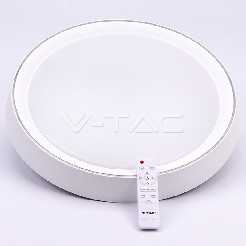 LED Designer Πλαφονιέρα 40W Στρογγυλή με εναλλαγή χρώματος και χειριστήριο V-TAC 1476 3 σε 1 - Image 2