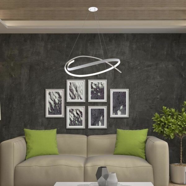 V-TAC 14996 Κρεμαστό φωτιστικό οροφής Designer LED 48W 3000K με λευκό σώμα dimmable - Image 3