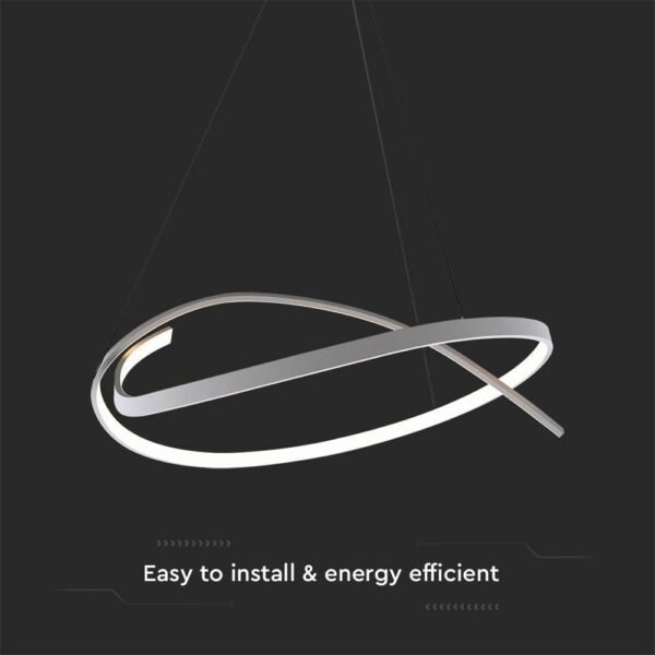 V-TAC 14996 Κρεμαστό φωτιστικό οροφής Designer LED 48W 3000K με λευκό σώμα dimmable - Image 5