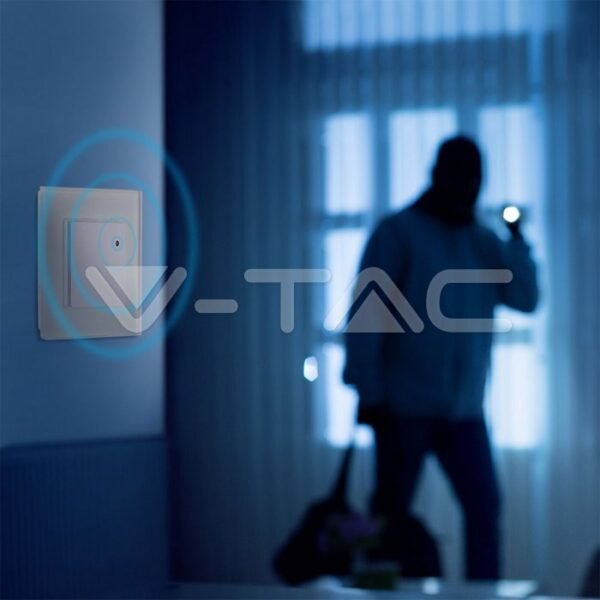 V-TAC 15021 Αισθητήρας Κίνησης Χωνευτός με Μικροκύματα Microwave Sensor Max 300W LED Λευκός - Image 11