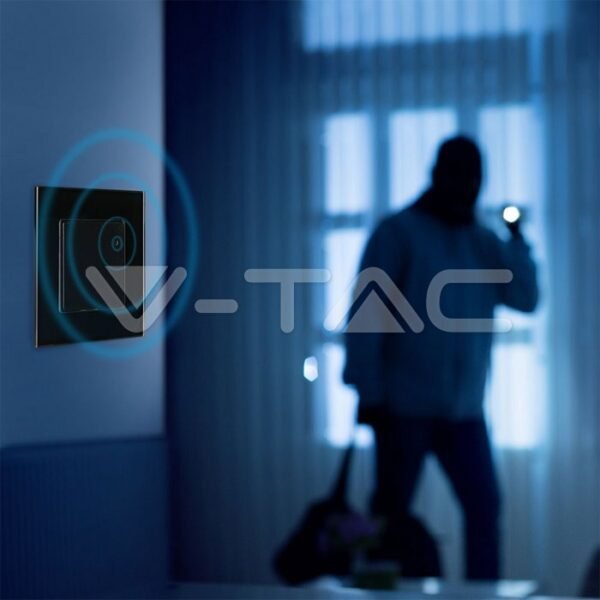V-TAC 15031 Αισθητήρας Κίνησης Επιτοίχιος Χωνευτός Μικροκυμάτων Μαύρο - Image 10