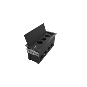 KOMPAKT 12xSHUKO SOCKET, BLACK