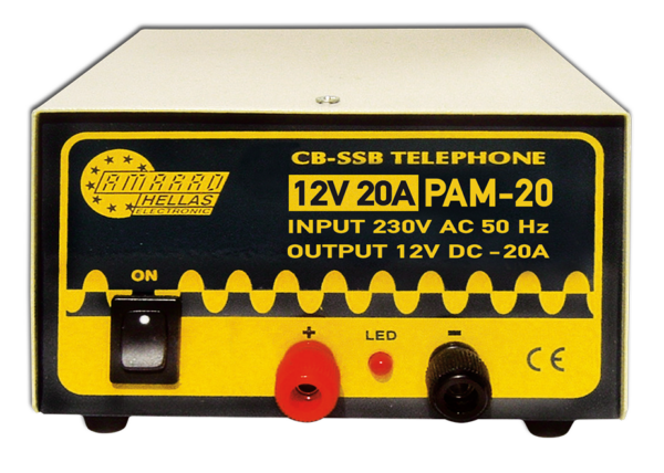 PAM-20 MH ΣΤΑΘΕΡΟΠΟΙΗΜΕΝO ΤΡΟΦΟΔΟΤΙΚO AC-DC ΜΟΝΗΣ ΤΑΣΗΣ ΕΞΟΔΟΥ 12V 20A AMARAD 2.3.9