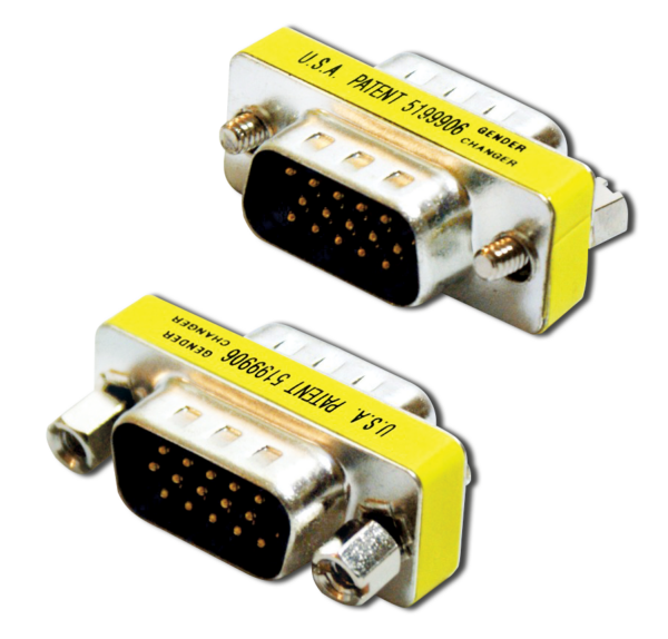 COUPLER-MM-VGA Coupler (μούφα) VGA αρσενικό σε VGA αρσενικό OEM 11.2.23