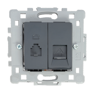 ΠΡΙΖΑ RJ11+RJ45 ΜΑΥΡΗ EL1646 SPLENDOR