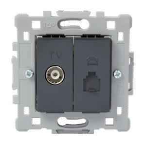 ΠΡΙΖΑ TV(ΘΗΛΥΚΗ)+RJ11 ΜΑΥΡΗ EL1648 SPLENDOR