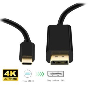 TYPE C TO DP CABLE 1,8m-Καλώδιο Type C αρσενικό σε Display port αρσενικό 1.8m OEM 11.1.28