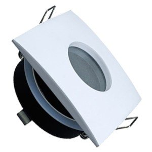 195-52415-Σποτ Χωνευτό V-Tac 3615 για GU10 και MR16 Tετράγωνο Λευκό IP 54 με Γυαλί Ματ
