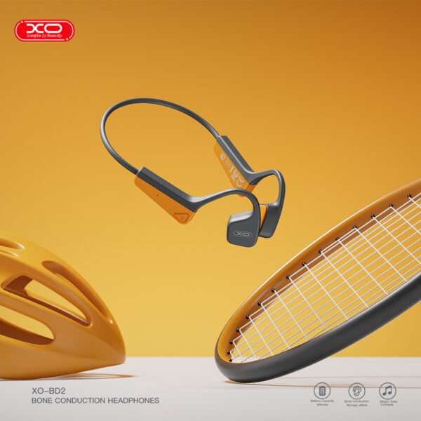 XO BD2 Ακουστικά Bluetooth Light Bone Conduction Πορτοκαλί+Γκρί - Image 4