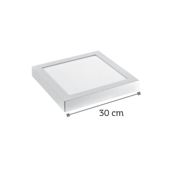 InLight LED Mounted Panel 24watt Τετράγωνο 4000Κ Φυσικό Λευκό D:30cm (2.24.03.2) - Image 2