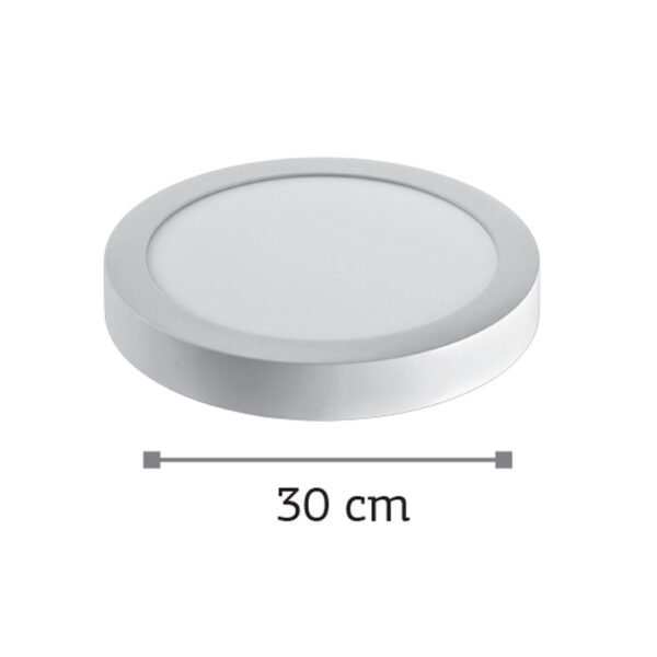 InLight LED Mounted Panel 24watt Στρογγυλό 4000Κ Φυσικό Λευκό (2.24.04.2) - Image 2