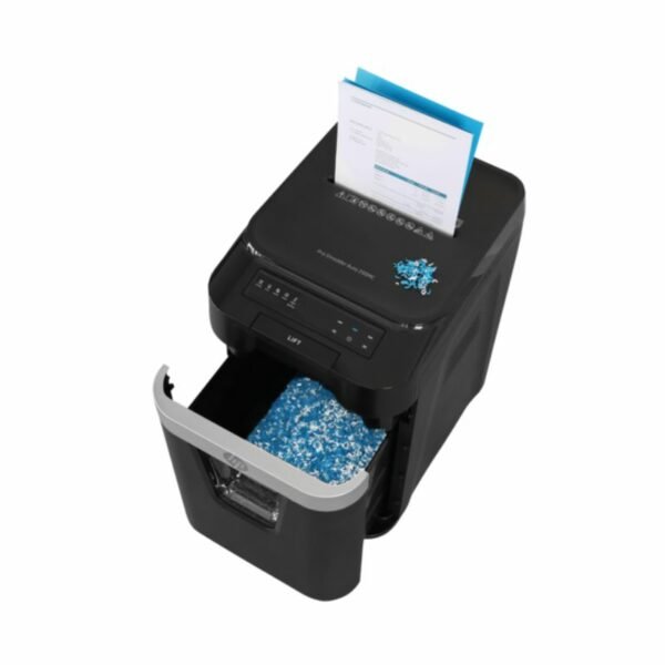 HP Pro Shredder Auto 200MC – 2821 Μαύρος καταστροφέας εγγράφων με συνδετήρες και καρτών Micro Cut P5 – 10 Manual/200 Auto x A4 – 32.2L - Image 7