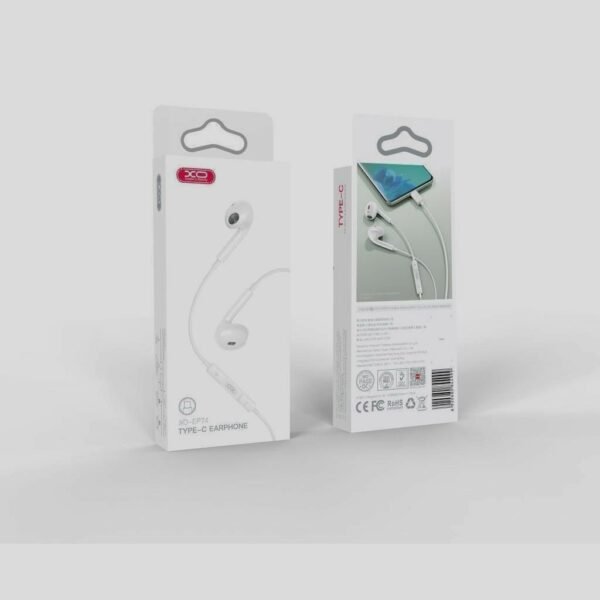 XO EP74 4ης Γενιάς TypeC Handsfree Άσπρο - Image 3