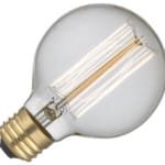 Λάμπσ Νήματος Edison E27 40W Globe Ø125mm Ροοστατούμενη Μπρονζέ