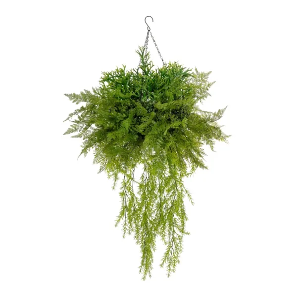 GloboStar® Artificial Garden BOUQUET VARIOUS HANGING PLANT 20625 Τεχνητό Κρεμαστό Διακοσμητικό Φυτό Μιξ Μ75 x Π75 x Y100cm - Image 2